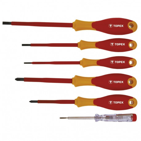 Wkrętaki 1000V, komplekt 6 tk