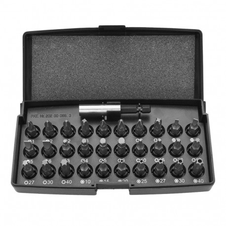 otsakud käepidemega, komplekt 31 tk