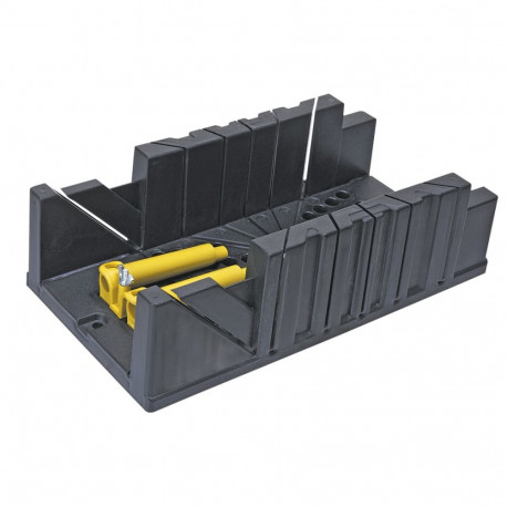 Skrzynka uciosowa plastikowa 326 x 122 x 78 mm, z zaciskami
