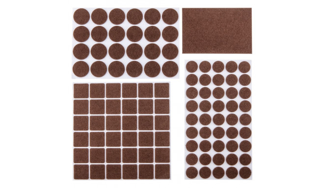 Isekleepuvad vildist alused, pruunid, 106 tk