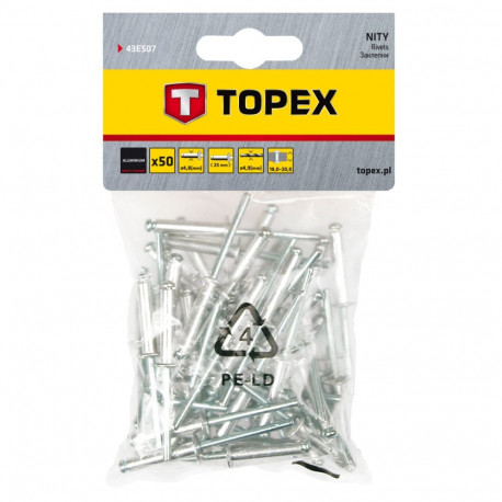 Alumiiniumpopniit 4,8 x 23 mm, 50 tk.
