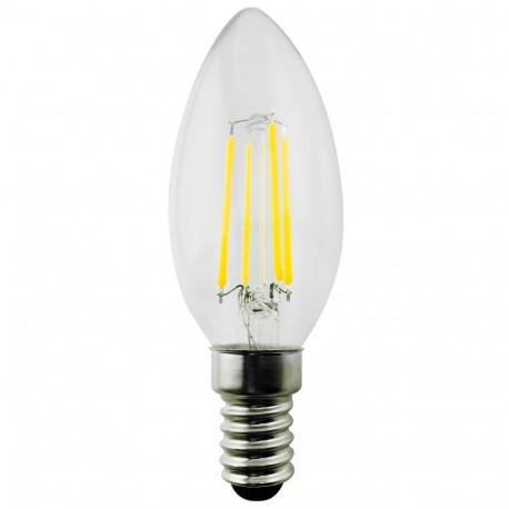 Żarówka Maclean, Filamentowa LED E14, 6W, 230V, WW ciepła biała 3000K, 806lm, Retro edison ozdobna ś