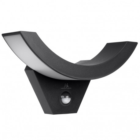 LED lamp liikumisanduriga Maclean, infrapuna liikumisandur, must, 10W, IP54, 800lm, MCE290 B
