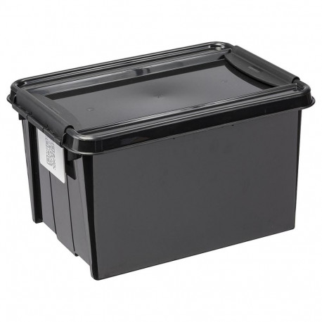 PlastTeam kaanega prügikonteiner ProBox Recycle QR 14L, must