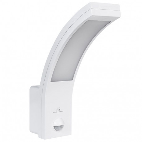 Lampa LED z czujnikiem ruchu Maclean, czujnik ruchu PIR, kolor biały, 10W, IP54, 750lm, barwa neutra
