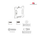 Uchwyt do telewizora Maclean, max VESA 100x100, 13-27", 20kg, czarny, MC-596