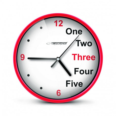 EHC014R Esperanza punane seinakell prague