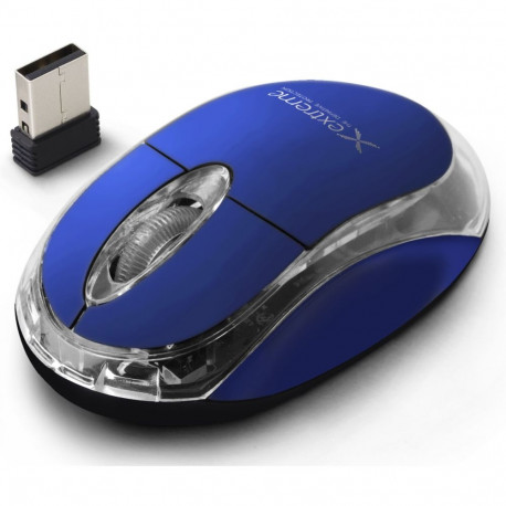 XM105B Extreme juhtmevaba 2.4ghz 3D optiline USB harrier sinine hiir