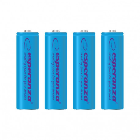 EZA104B Esperanza akumulatorki ni-mh aa 2000mah 4szt. niebieskie
