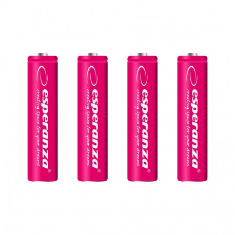 EZA102R Esperanza akumulatorki ni-mh aaa 1000mah 4szt. czerwone