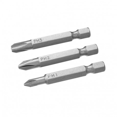 Philips kruvikeeraja otsikud ph1,2,3/50 3tk