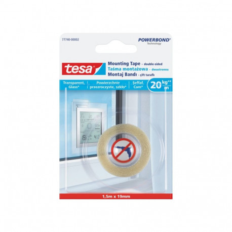 paigaldusteip 1.5m:19mm läbipaistev (77740-00007-00)