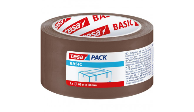 basic pakketeip 66m:50mm, pruun