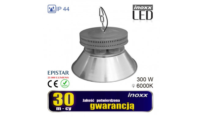 Lampa przemysłowa led 300w high bay cob 27 000lm 6000k zimna
