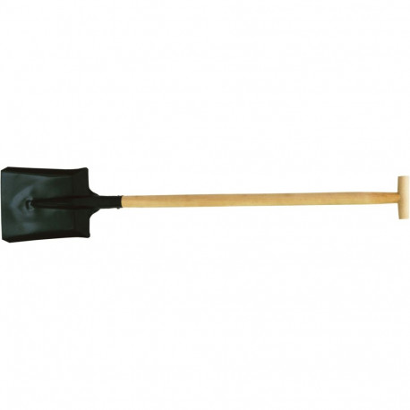 Łopata węglowa 240*315mm z trzonem drewnianym dł.115cm
