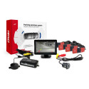 Zestaw czujników parkowania tft01 4,3" z kamerą hd-308-led 4 sensory czarne wewnętrzne