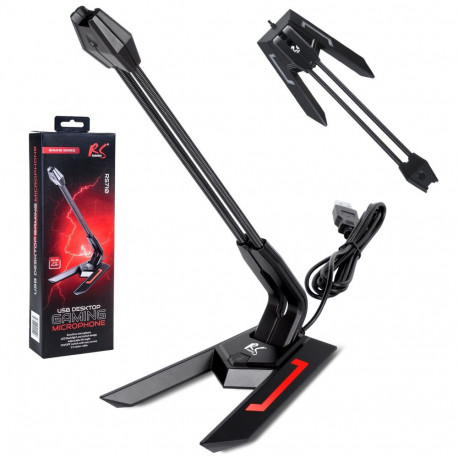 NanoRS LED YouTube voogedastuse mikrofon, USB-kaabel 1.5m, tundlikkus 21dB+3dB, RS710