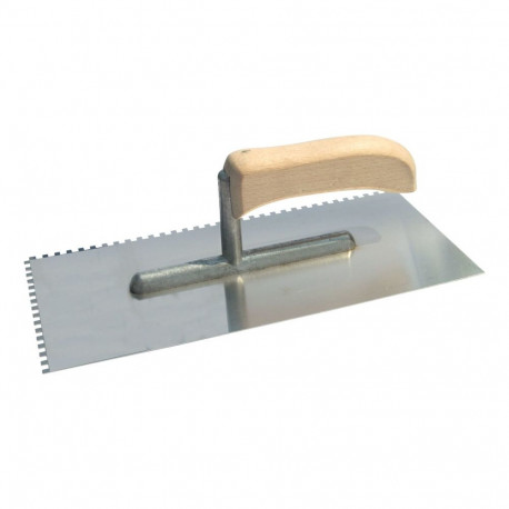 Paca roostevaba 270*130mm, hammas 4*4mm, avatud käepide, alumiiniumist tald