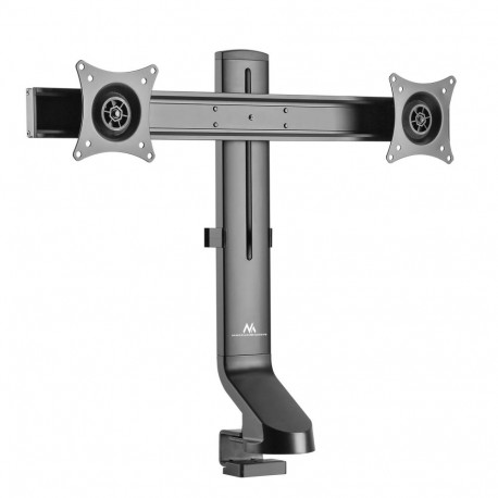 Uchwyt / wieszak biurkowy na dwa monitory / podwójny Maclean, VESA 75x75 100x100, 17"-27", max 14kg,