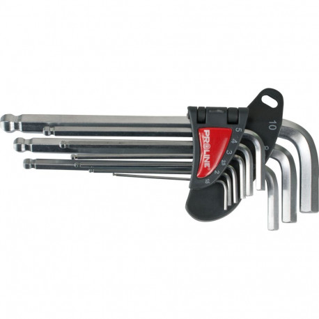 kuulotsaga kuuskantvõtmete komplekt 9 tk 1.5-10mm cv proline