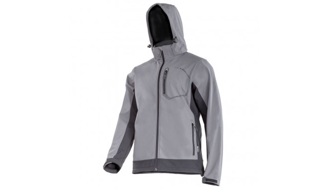 Kurtka softshell z kapt., szara, rozm. l, ce, lahti