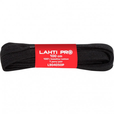 Lamedad 100% puuvillased mustad kingapaelad, 10 paari, 100 cm, lahti