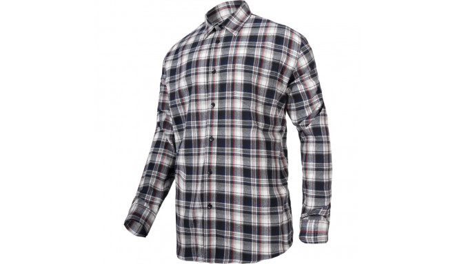 Koszula flanelowa szaro-czar., 170g/m2, "3xl", ce, lahti