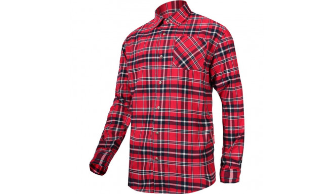 Koszula flanelowa czerw-granat., 170g/m2, "3xl", ce, lahti