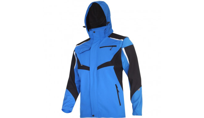 Softshell jope kapuutsi ja eemaldatavate varrukatega, sinine, "3XL", CE