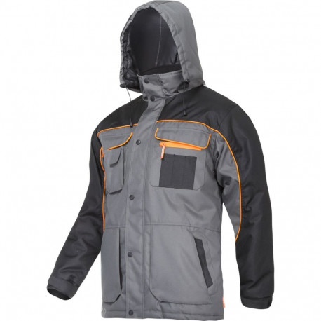 soojendatud jope hall-must-oranž, "3xl", ce, lahti