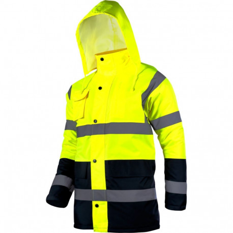 Soojustatud hoiatusjope, kollane, "2XL", CE