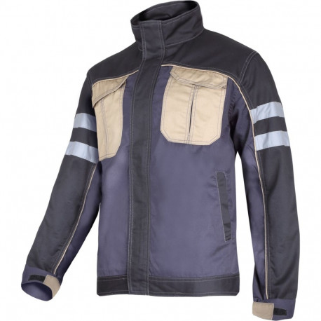 Bluza szar-czar-beż z pasami odblask., "3xl", ce, lahti