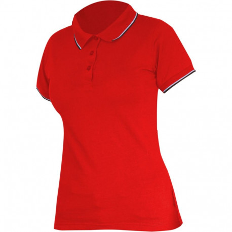 Koszulka polo damska 190g/m2, czerwona, "xl", ce, lahti