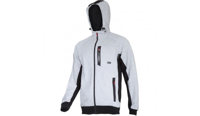 hall-must kapuutsiga ja lukuga bluus, "3xl", ce, lahti
