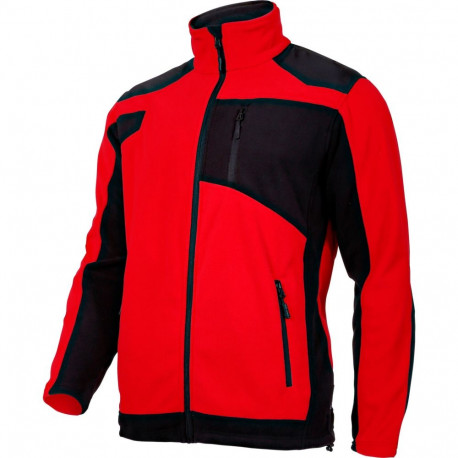 Bluza polar. ze wzmocnieniami czerw.-czar., "s", ce, lahti