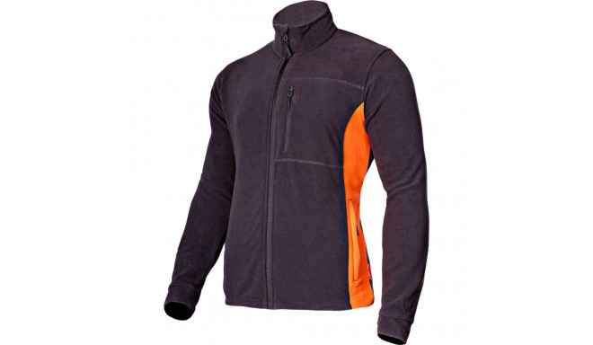 Fliispluus, grafiit-hall/oranž, "2XL", CE
