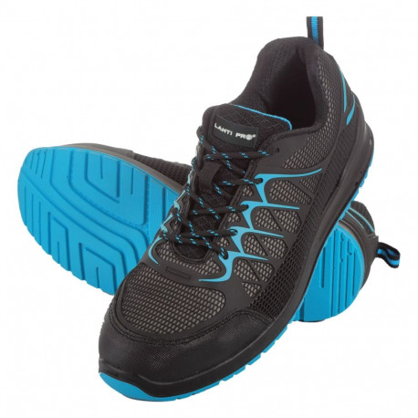 Półbuty kpu/dzian. czar.-nieb., s1p src, "42", ce, lahti