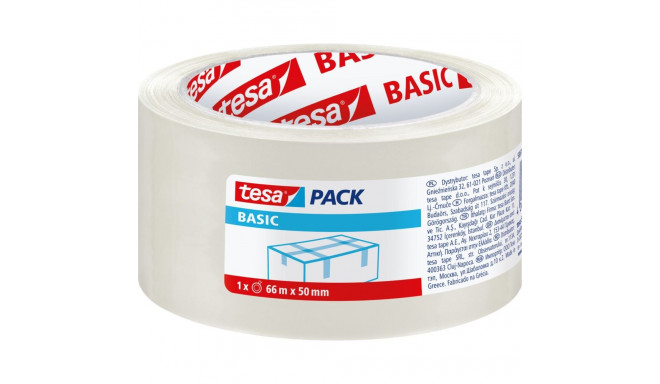 Pakketeip basic 40m:45mm, läbipaistev