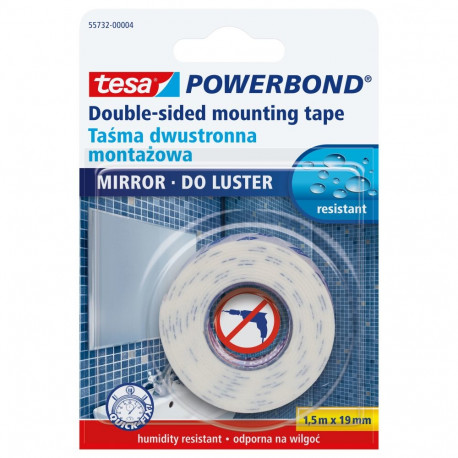 montaažiteip powerbond 19mm 1,5m peeglitele (h6695206)