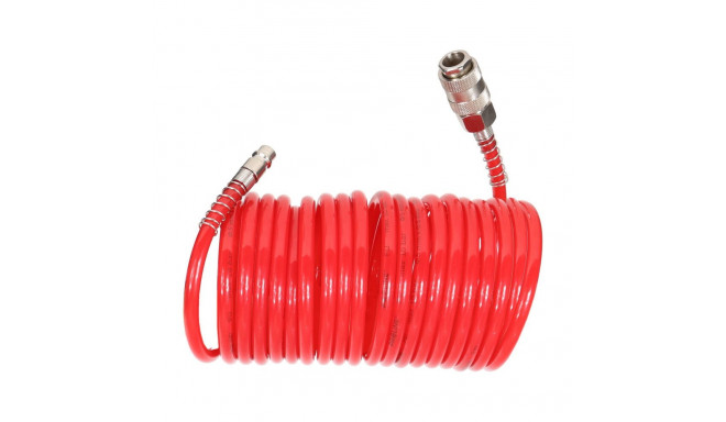 Spiraalvoolik PU 5m, 8x12mm, 10bar, kiirühendused Proline