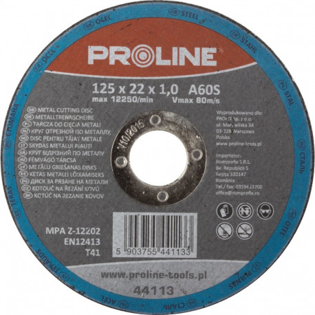 Tarcza do cięcia metalu, t41, 180x2.5x22a30s proline