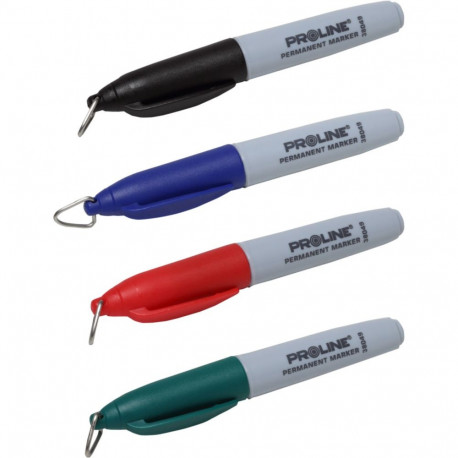 Markery perm. "mini" 4 tk (must, sinine, punane, roheline), kaart, proline