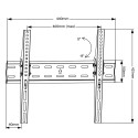 Uchwyt do telewizora Maclean, uniwersalny, max VESA 400x400, 26-55", 40kg, czarny, MC-862