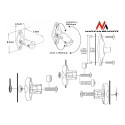 Uchwyt głośnikowy Maclean, do kolumn, komplet 2 szt, MC-528