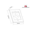 Uchwyt uniwersalny reklamowy do iPad 2/3/4/Air/Air2 Maclean, metalowa obudowa, zabezp przeciwkradzie