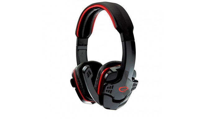 EGH310R Esperanza słuchawki z mikrofonem gaming raven czerwone