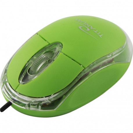 TM102G Titanum juhtmega 3D optiline USB hiir roheline raptor