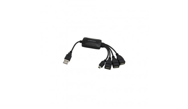 EA114 Esperanza USB 2.0 jaotur 3x USB + 1x mini USB