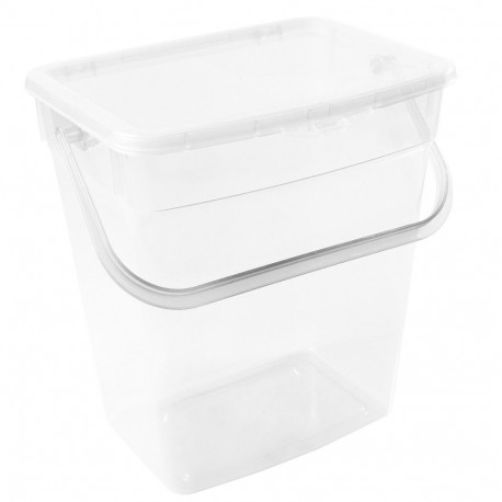 Plast Team 10L läbipaistev pulbrikonteiner