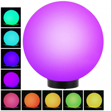Solarna lampa GreenBlue, iseseisev, aiavalgusti, kera 25x25x58cm, RGB LED, GB165